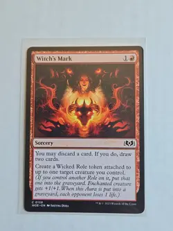 Witch's Mark - Wilds of Eldraine - LP - MTG Magic - Common - Sorcery - Image 1