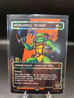 Michelangelo, the Heart (0092) (Borderless) (Surge Foil) 92 M Commander: TMNT - Image 1