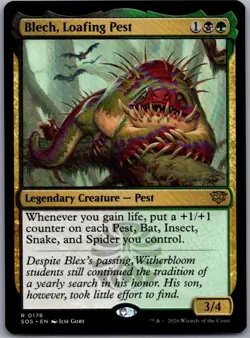 Secrets of Strixhaven #176 Blech, Loafing Pest - Image 1