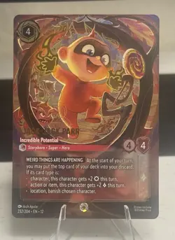 Disney Lorcana Jack-Jack Parr Incredible Potential 232/204 Enchanted Foil Eng - Image 1