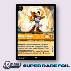 Minnie Mouse Musketeer Champion 17/204 Super Rare Foil LP Ursulas Disney Lorcana - Image 1
