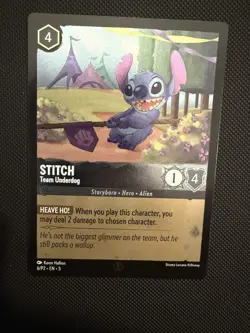 Stitch - Team Underdog 6/P2 Disney Lorcana Promo Cards Promo NM Cold Foil - Image 1