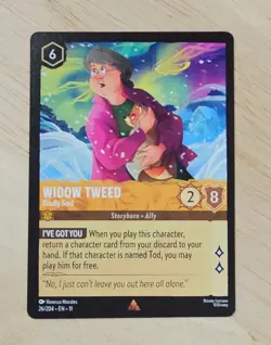 Fox and the Hound Disney Lorcana Card Widow Tweed Kindly Soul 26/204 NM - Image 1