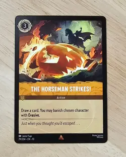 Sleepy Hollow Disney Lorcana Trading Card The Horseman Strikes! 29/204 NM - Image 1