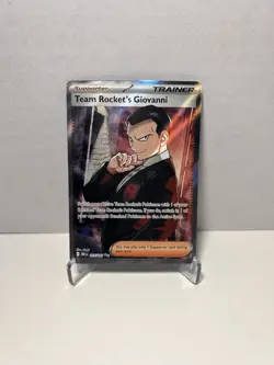 Pokemon TCG SV10 Team Rocket's Giovanni # 225 / 182 Ultra Rare Near Mint - Image 1