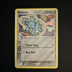 Pokemon TCG Nidorina Delta Species 34/101 Dragon Frontiers Uncommon English - Image 1