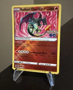 Pokemon TCG Radiant Charizard 011/078 Pokemon GO Holo EN - Image 1