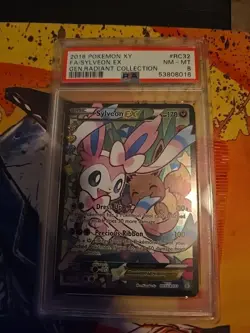 2016 Pokemon XY Generations Sylveon EX RC32/RC32 Radiant Collection Rare PSA 8 - Image 1