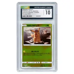 2019 Japanese Pokemon Pikachu SM Detective Pikachu Reverse Holo #14/024 CGC 10 - Image 1