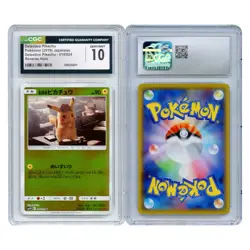 2019 Japanese Pokemon Pikachu SM Detective Pikachu Reverse Holo #14/024 CGC 10 - Image 3
