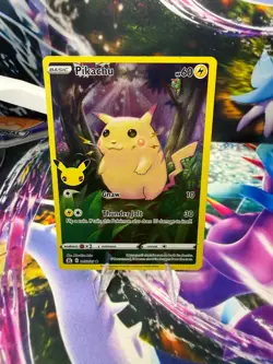 PIKACHU 005/025 CELEBRATIONS Holo Rare Pokemon - Image 1