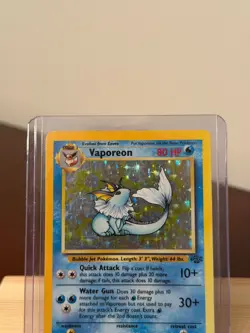 Vaporeon 🌊 12/64 Pokemon Jungle Edition Holo 1999 - Image 2