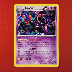 5-08-13 PWE pokemon unplayed 2014 phantom forces 33/119 crobat . (B) - Image 1