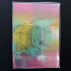 1998 Pokemon Video Pioneer Lenticular Squirtle Viz Promo Card Pika-0023D/DVD - Image 1