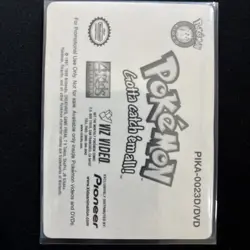 1998 Pokemon Video Pioneer Lenticular Squirtle Viz Promo Card Pika-0023D/DVD - Image 3