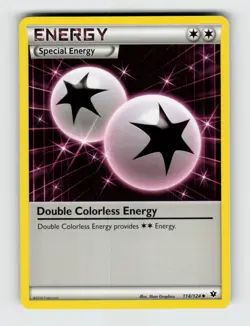 Double Colorless Energy 114/124 - Pokemon - Fates Collide - Uncommon - NM - Image 1