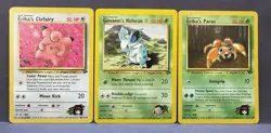 Pokemon TCG: Erika’s Clefairy, Giovanni’s Nidoran & Erika’s Paras- Gym Challenge - Image 1