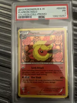 2013 Pokemon B&W Flareon Holo Sylveon Coll Promo Psa 1 - Image 1