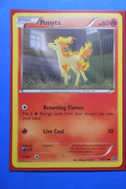 Rapidash 17/114 & 4x Ponyta 16/114 Pokemon card XY Steam Siege NM - Image 2