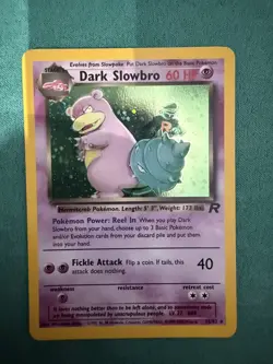 Dark Slowbro 12/82 Team Rocket Holo Rare WOTC Vintage Pokemon Card NM - Image 1
