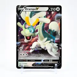 Drampa V - 128/172 Brilliant Stars Ultra Rare Pokemon - NM/MINT - Image 1