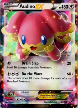 Audino EX 84/124 Holo EX Rare Fates Collide Pokemon Near Mint - Image 1