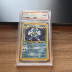 1999 Pokemon Game Poliwrath Holo 13/102 PSA 8 - Image 1