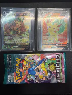 Leafeon V 071/069 s6a Eevee Heroes Korean Pokemon Full Art NM +Bonus - Image 2