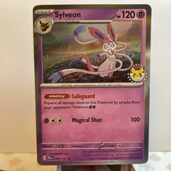 Sylveon 40/131 Prismatic Evolutions 2025 Pokemon Day Stamped Promo NM - Image 1
