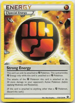 Strong Energy 115/124 Uncommon Fates Collide Pokemon TCG NM - Image 1