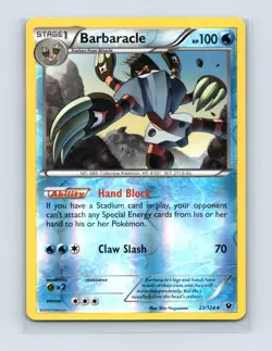Barbaracle 23/124 Rare Fates Collide Pokemon Reverse Holo Lightly Played - Image 1