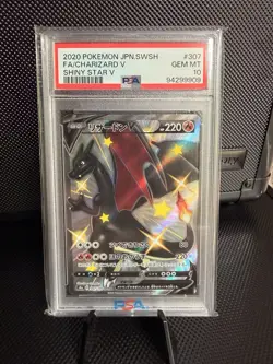 Pokemon PSA 10 Charizard V #307 S4a Full Art Shiny Star V 2020 Japanese PSA 10 - Image 1