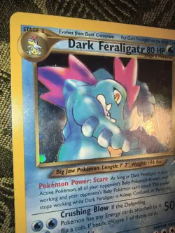 Pokemon Dark Feraligatr Neo Destiny 5/105 Holo Rare Unlimited 80 HP Card - Image 4
