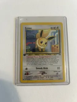 Pokemon Eevee Uncommon 1st Edition Card #38/75 Neo Discovery TCG 2001 English - Image 1