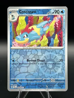 Croconaw 040/162 Common Temporal Forces Pokemon Reverse Holo Near Mint 040/162 - Image 1