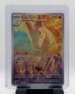 2025 Pokemon Rapidash 189/182 Illustration Rare Destined Rivals IR NM - Image 1