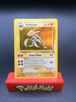 Kabutops - 9/62 - Pokemon Fossil Unlimited Holo Rare Card WOTC NM - Image 1