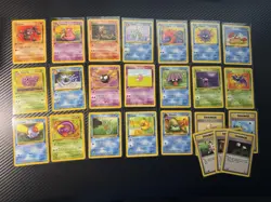 Pokemon TCG Fossil 1st Edition Lot Of (24) Common/Uncommon Cards EX/NM 1999 WOTC - Image 1