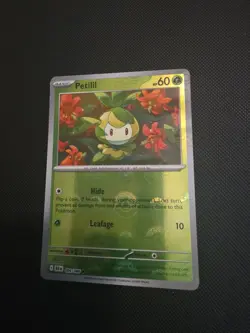 Pokemon TCG Petilil PokeBall Reverse Holo 006/086 SV10.5 Black Bolt - Image 1
