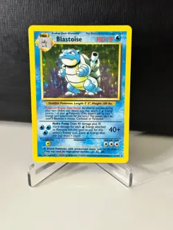 1999 Pokemon Blastoise 2/102 Base Set Holo WOTC Vintage LP+ - Image 1