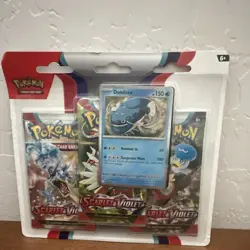 Pokemon TCG Scarlet & Violet 3-Pack Blister Dondozo Foil Promo EN - Image 1