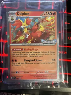 Pokemon Chaos Rising Prerelease STAFF Promo Sealed Pack - Image 1
