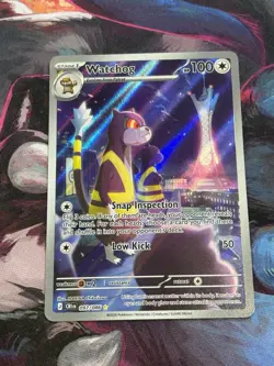 Pokemon Chaos Rising #97/86 Watchog Illustration Rare Holo - Image 1