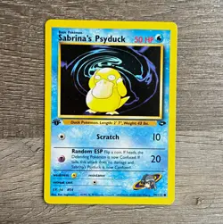 WOTC Sabrina's Psyduck 99/132 Gym Challenge 1st Ed Regular Common Eng 50HP - Image 1