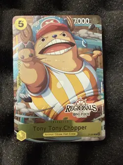 25-26 One Piece Tony Tony Chopper regionals pack v2 alt art Textured Chase Promo - Image 1