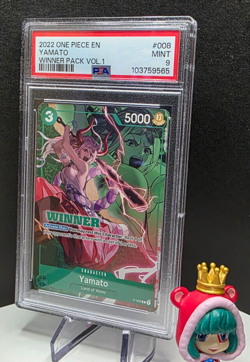 PSA 9 Yamato P 008 WINNER One Piece Card Game Tournament Promo English GEM MT - Image 1