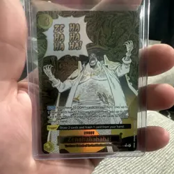 Bandai One Piece Card Game Zehahahahaha! OP16-116 Rare Alt Art Foil Event - Image 1