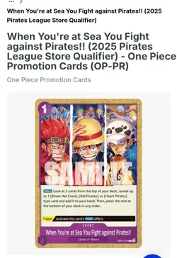 One Piece CCG When You're at Sea You Fight against Pirates!! special Event - Image 1