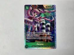 One Piece Card Game🏴‍☠COLOR: GREEN OP14-033 PERONA SR FOIL NM ENGLISH - Image 1