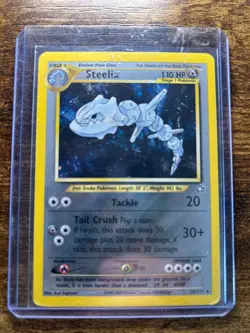 Pokemon TCG: Neo Genesis Steelix 15/111 Holo Unlimited Holo Rare LP-MP - Image 1